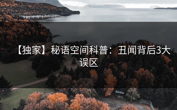【独家】秘语空间科普：丑闻背后3大误区